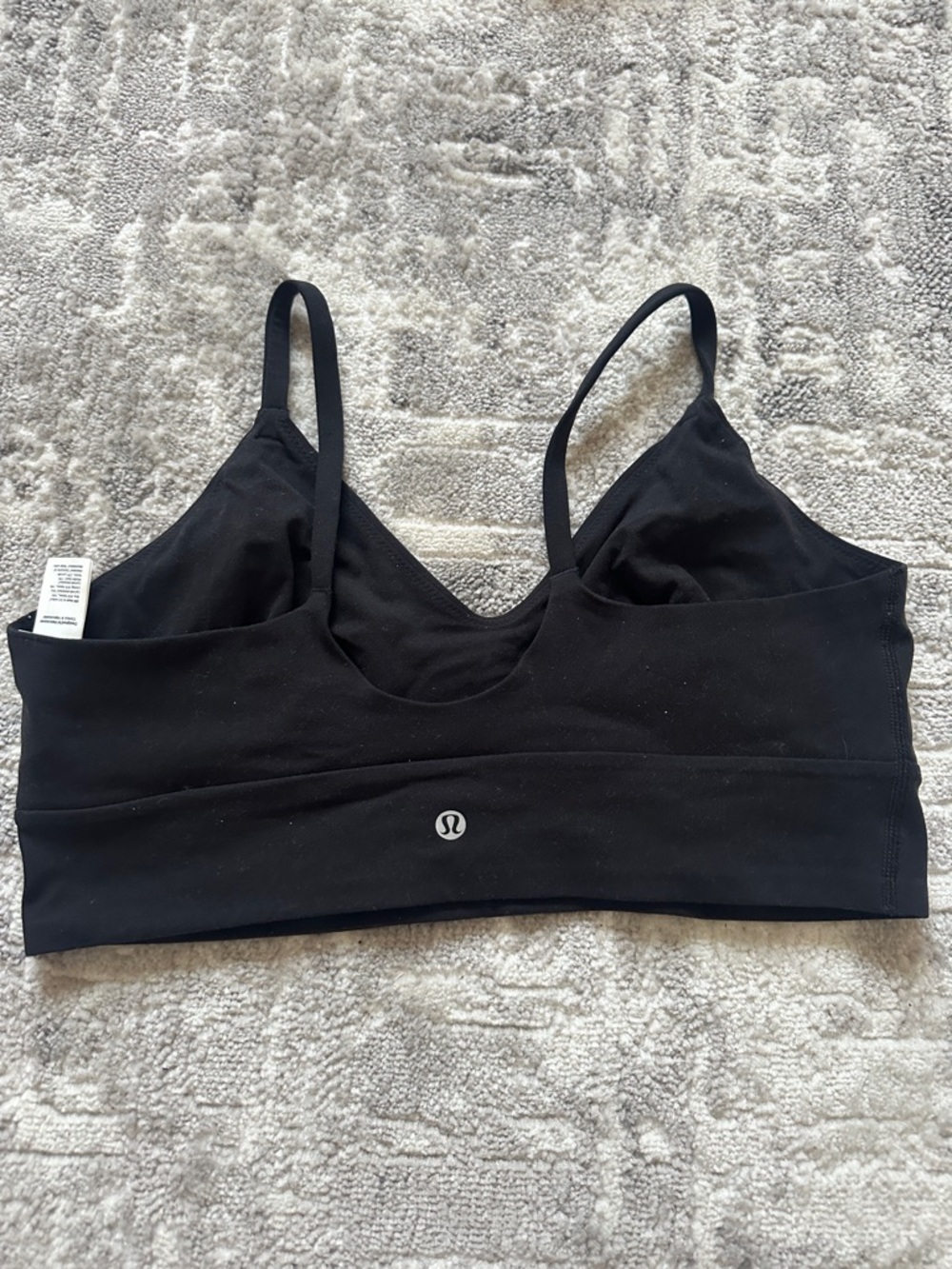 XL lululemon athletica Black Light Support Bra with Thin Straps